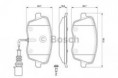 BOSCH Brzdové segmenty predné Fabia II zo snimačom